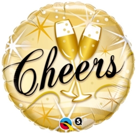 Cheers  - Goud- Folie Ballon - 18 inch / 46cm