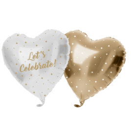 Helium tank 30 - incl. Ballonnen - Goud/Wit - Celebrate -