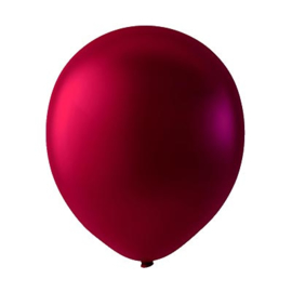 Burgundy rode ballonnen om te vullen met helium - Metallic rood - glans ballonnen - 30 cm - 5stk