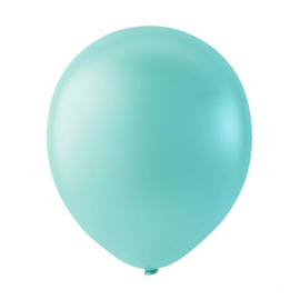 Licht groene ballonnen om te vullen met helium - Metallic licht groen - glans  ballonnen - 30 cm - 5stk
