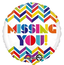 Missing You - Mis  je ! - Folie Ballon -17Inch/43cm
