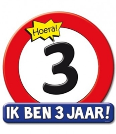 Huldeschild 3 jaar