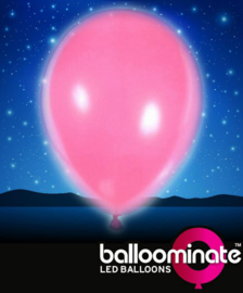 Balloominate - Led Ballonnen - Roze - 5 st./27,5 cm