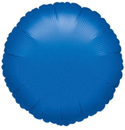 Rond - Blauw - Folie Ballon - 18 Inch/ 45cm