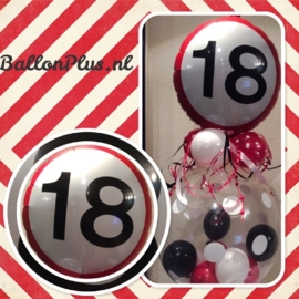 18 Folie ballon -   verkeersbord - 18 inch/45cm