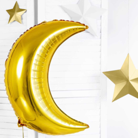 Halve Maan - Goud - Folie Ballon - 60 cm