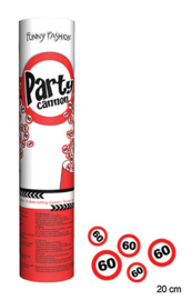 Party Popper - Confetti Shooter - 60 - Verkeersbord - 20 cm