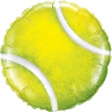 Tennisbal - Geel - Folie ballon - 18Inch/46cm
