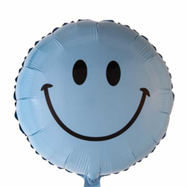 Smile - Folie Ballon - Blauw - 18 Inch/46cm