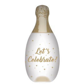 Helium tank 30 - incl. Ballonnen - Goud/Wit - Celebrate -