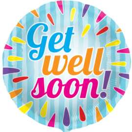 Get Well Soon! - Folie Ballon - 18 Inch/ 45cm