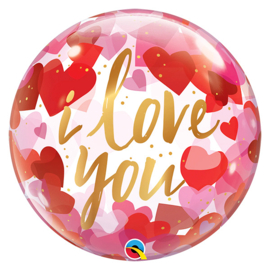 I Love You - Bubbles Ballon- 22 Inch / 56cm