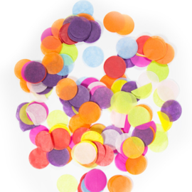 Confetti - Groot - Rond - verschillende kleuren - 14 gr.