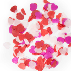 Confetti - Groot - Hartje - Rood / Roze Mix- 14 gr.