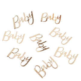 Confetti - Baby - Goud - Papier- 3,5x5cm- 14gr.