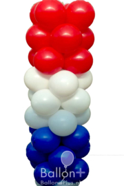 Ballonnenpilaar - Rood / Wit / Blauw / Oranje