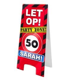 Warningsign 50 jaar Sarah