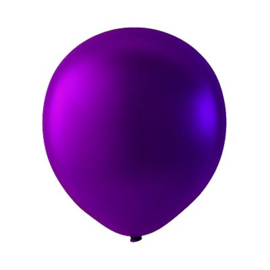 Paars ballonnen om te vullen met helium - Metallic - glans ballonnen - 30 cm - 5stk