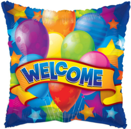 Welcome - Div. Kleuren Ballonnen - Folie Ballon - 18 Inch / 45cm