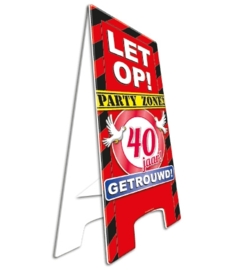 Warningsign 40 jaar getrouwd!
