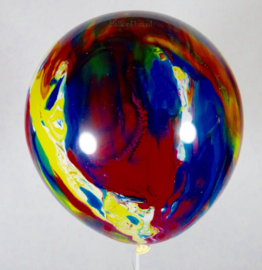 Marmer Ballonnen - Multi Color - Latex Ballon - 14 Inch / 35 cm - 5 st.