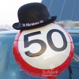 50 - Folie Ballon - verkeersbord - 18 Inch/45 cm