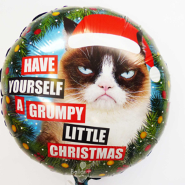 Have Yourself a Grumpy Little Christmas - Folie Ballon - 18 Inch/45cm