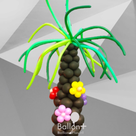Ballonnen Pilaar-  Thema -Tropische  - Palmboom