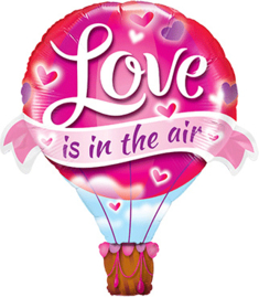 Love is in the air - luchtballon vorm - Folie ballon - 42 inch/ 107 cm