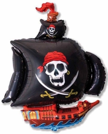 Piratenschip - Piraten Feest - Folie Ballon - 24 Inch /60 cm