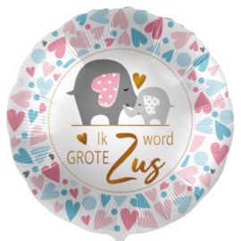 Ik word grote zus - Folie ballon - 17 inch/43cm