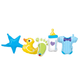 Baby Boy - Ballonnen slinger - Folie Ballon (lucht vulling) - Garland 41in/104cm