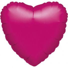 Hart -  Metallic Fuchsia - Folie Ballon - 18 Inch / 45cm