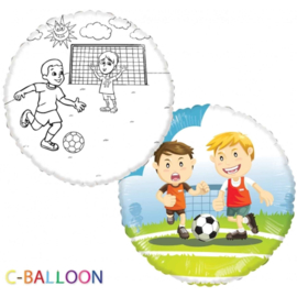 C-Balloon - Voetbal - Folie Ballon - 18 Inch/46 cm