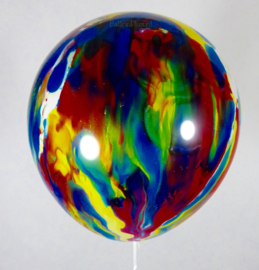 Marmer Ballonnen - Multi Color - Latex Ballon - 14 Inch / 35 cm - 5 st.