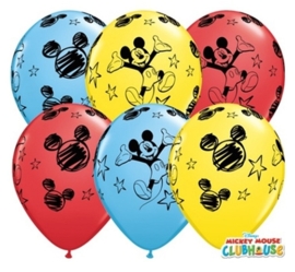 Disney Mickey Mouse - Latex ballonnen - 11 inch - 6 st.