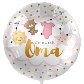 Je wordt Oma- Folie ballon - 17 inch/43cm