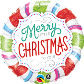 Merry little Christmas to You - Folie ballon - 18Inch/45cm