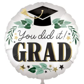 You did iT! - Grad-  Folie Ballon - 18 Inch/45cm