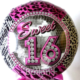 Folie Ballon - 16 - Sweet 16 - 18 Inch/45cm