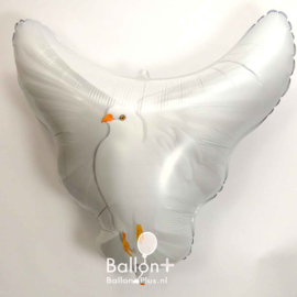 Duif - Wit - XL Folie Ballon - 29x28 Inch / 73x72cm