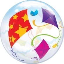 Vliegers - Div. Kleuren - Bubbles Ballon - 22Inch / 56 cm
