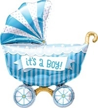 It's a boy! - Kinderwagen - Folie Ballon - 14 Inch/ 36cm