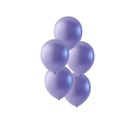Lavendel paars ballonnen om te vullen met helium - Metallic - glans ballonnen  - 30 cm - 5stk