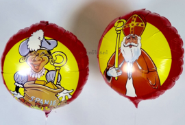 Sint  &  Piet - Folie ballon - 18 Inch- 45cm