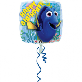 Finding Dory -  Happy Birthday - Folie  Ballon - 17Inch / 43 cm