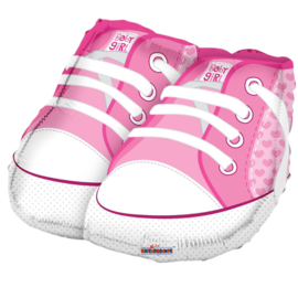 Baby Girl - Baby Schoenen- Rose - Folie Ballon -18 Inch/46cm