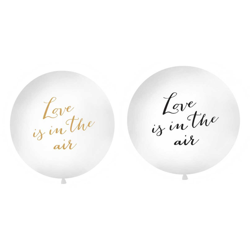 Geven Bijbel moordenaar Mega latexballon- tekst ballon: love is in the air - ballon huwelijk  bruiloft - decoratie mega grote ballon - 90 cm - helium of lucht ballonplus  | Huwelijk | ballonplus.nl