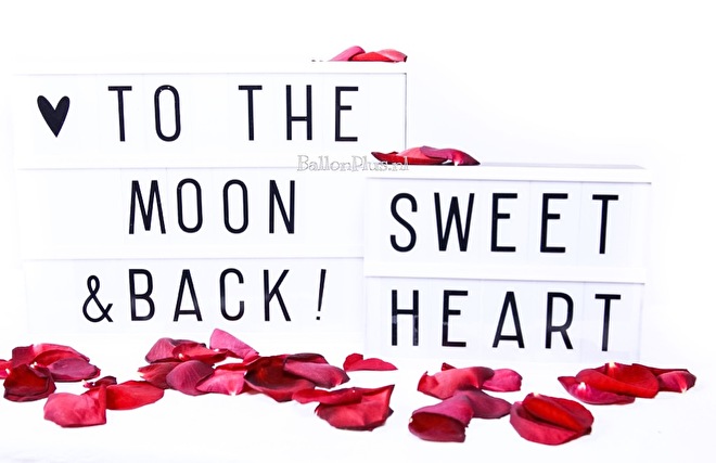 Light Box - A4 - A5 - Sweet Heart - To the moon & back!