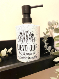 Zeepdispenser - Lieve juf